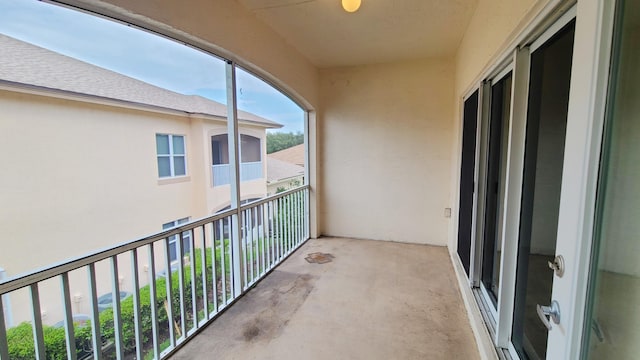 view of balcony