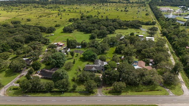 drone / aerial view featuring a rural view