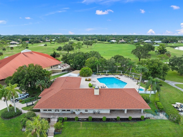 3500 Twin Lakes Ter Unit 106, Fort Pierce, FL 34951 - aerial view featuring view of golf course