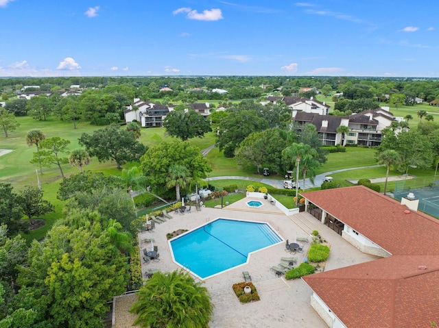 3500 Twin Lakes Ter Unit 106, Fort Pierce, FL 34951 - bird's eye view featuring view of golf course