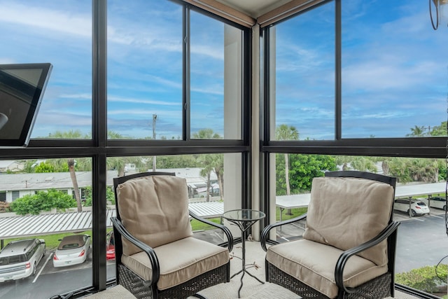 sunroom / solarium with a wealth of natural light