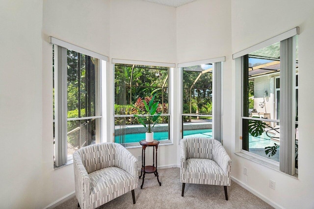 sunroom / solarium featuring a wealth of natural light