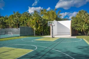 view of sport court