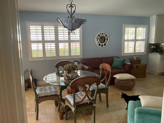 dining area featuring plenty of natural light