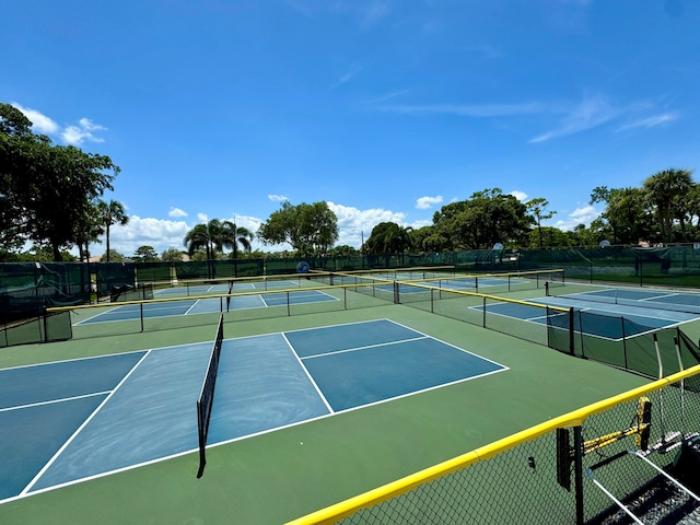 view of tennis court