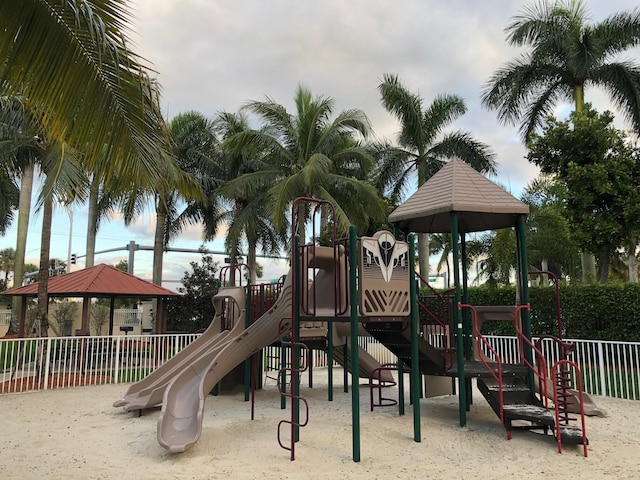 view of jungle gym