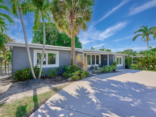 view of ranch-style home