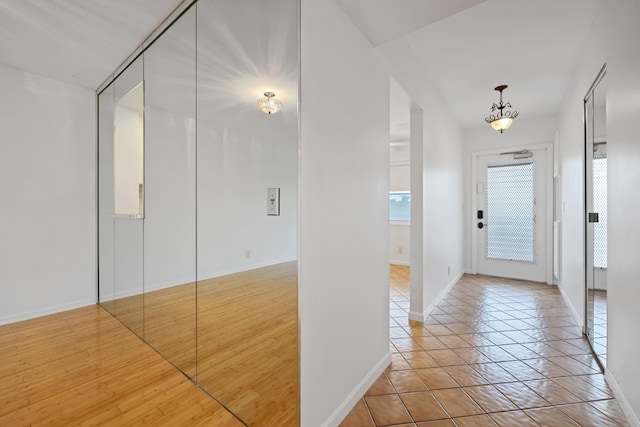 foyer featuring light hardwood / wood-style flooring