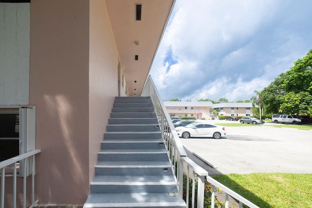 view of stairs