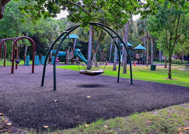 view of play area