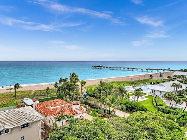 water view featuring a view of the beach