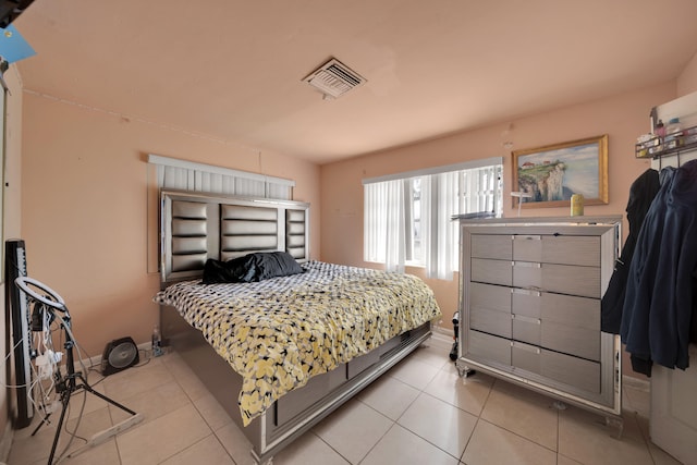 view of tiled bedroom