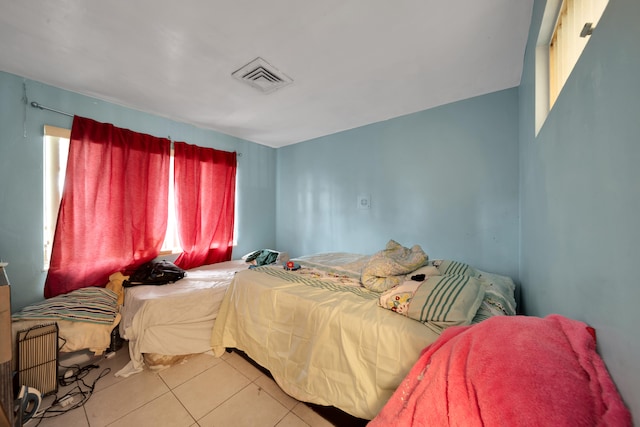 view of tiled bedroom