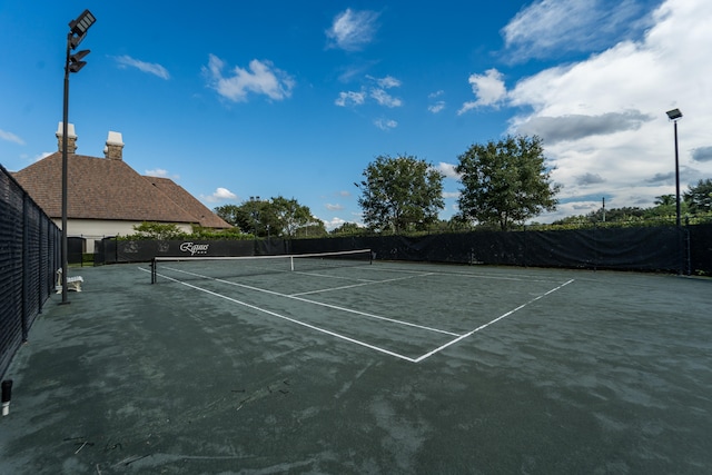 view of sport court