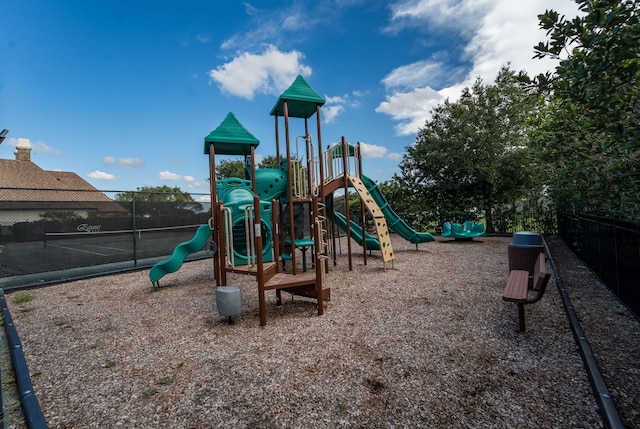 view of jungle gym