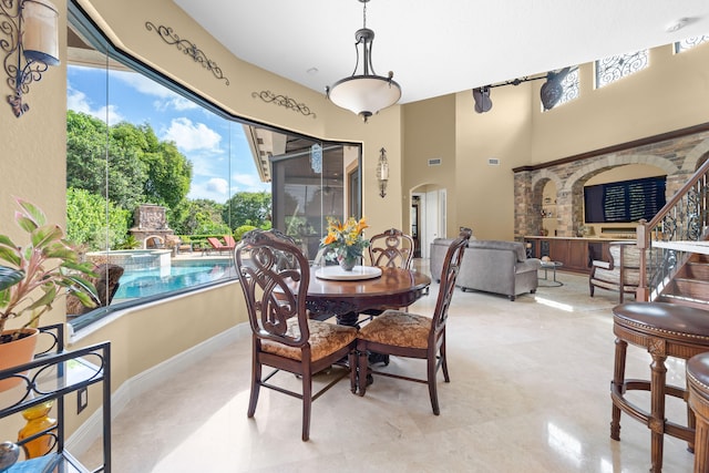 view of dining room