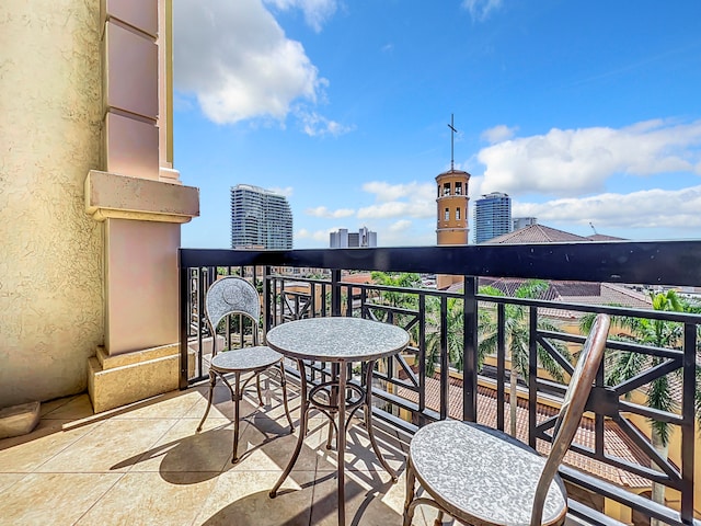 view of balcony