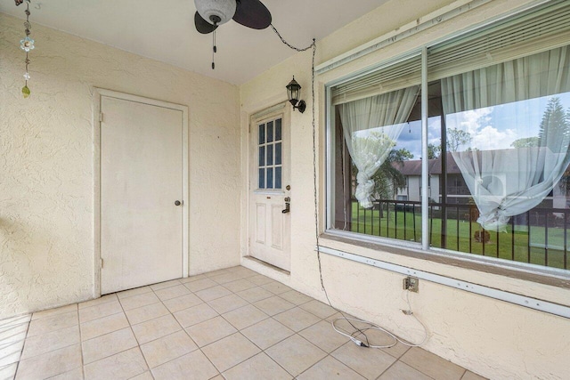333 Knotty Pine Cir Unit C-2, Greenacres, FL 33463 - view of patio with ceiling fan