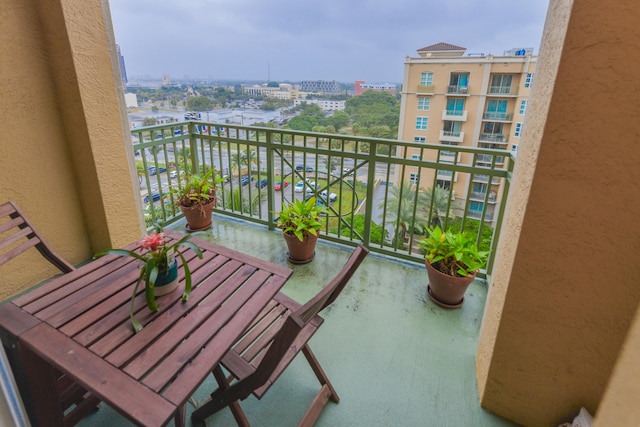 view of balcony