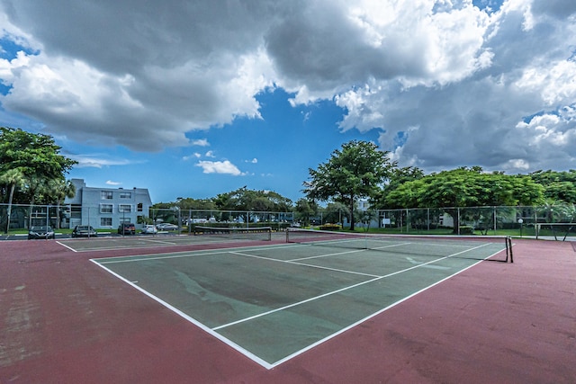 view of tennis court