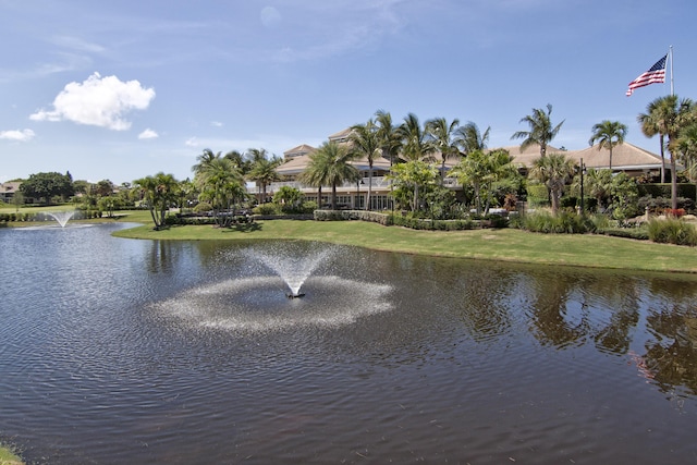 view of water feature