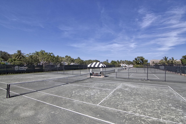 view of tennis court