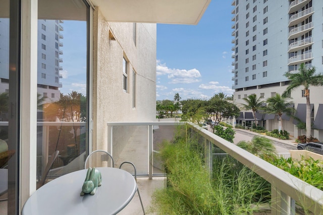 view of balcony