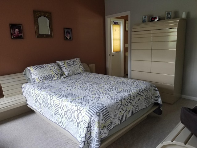 bedroom featuring carpet flooring