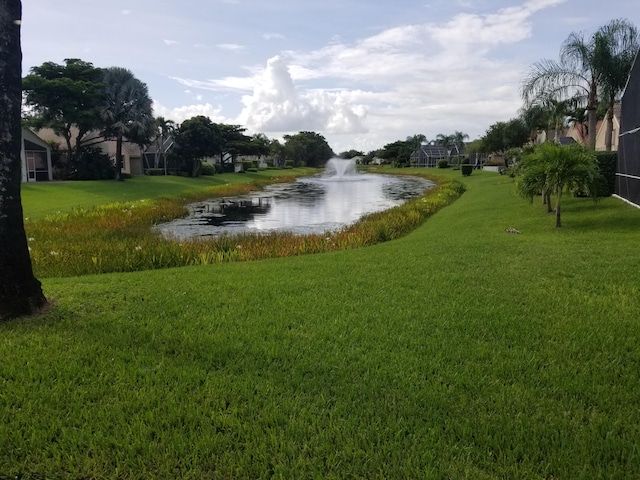 view of water feature