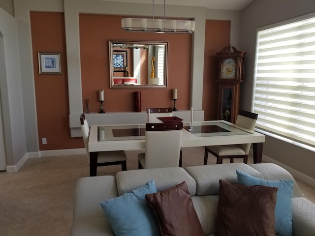 dining space featuring plenty of natural light