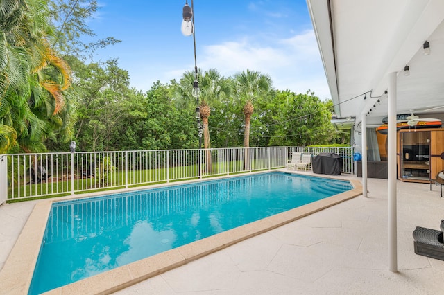 view of pool with a patio