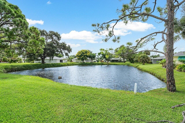 view of water feature