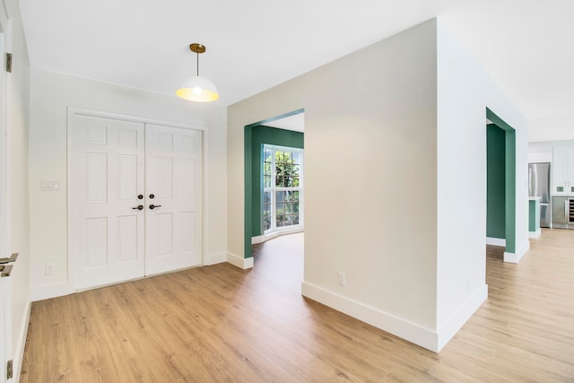 entryway featuring light hardwood / wood-style flooring