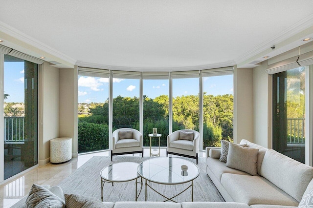 view of sunroom / solarium