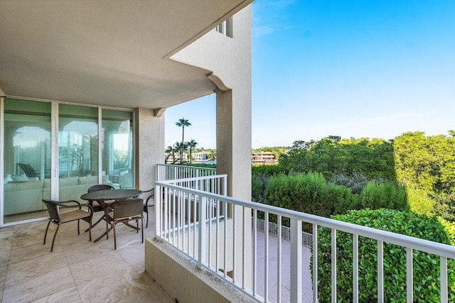 view of balcony