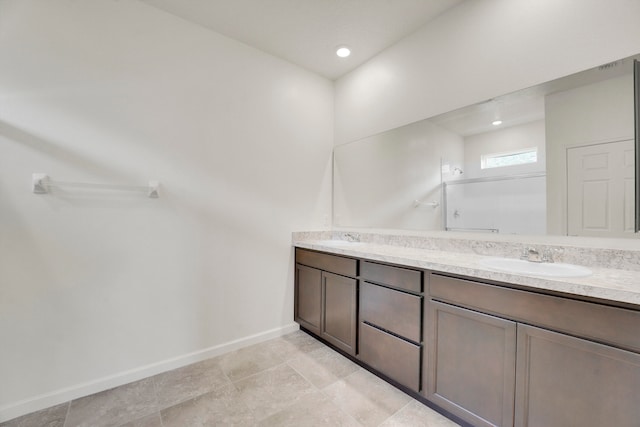 bathroom with vanity