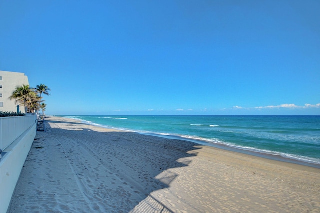 property view of water with a view of the beach