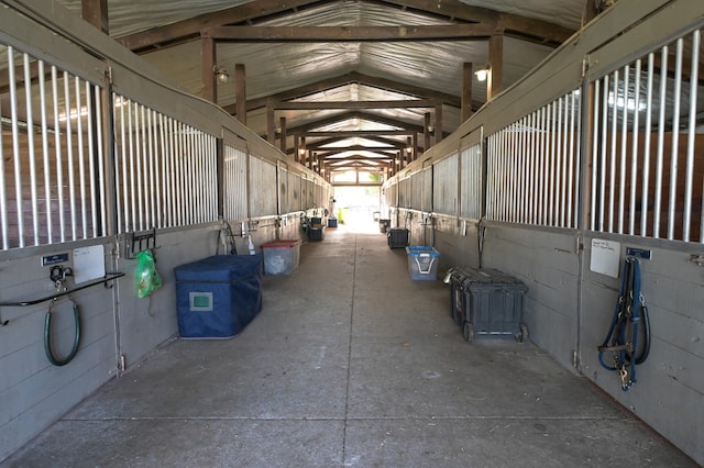 view of horse barn