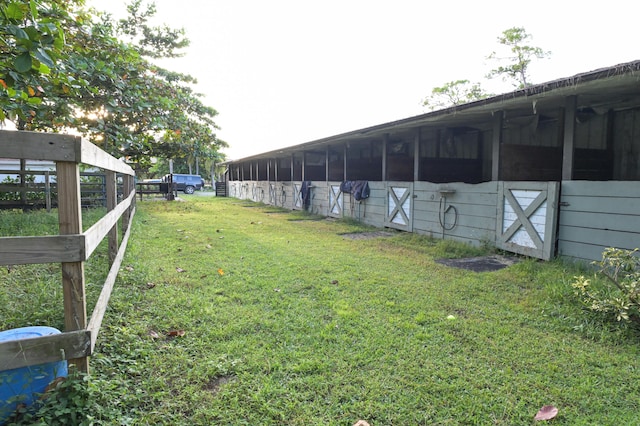 view of stable