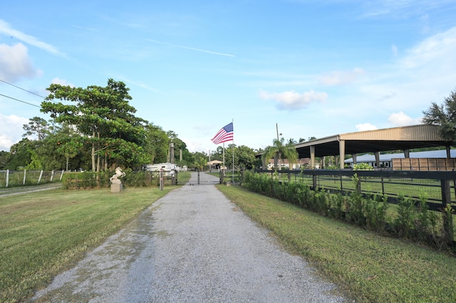 view of road