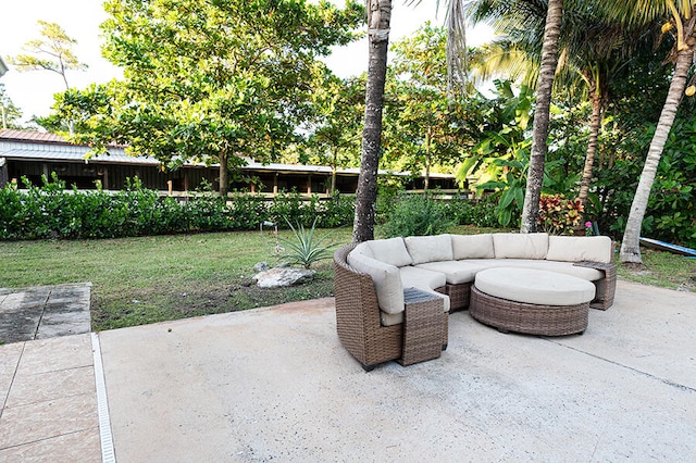 view of patio / terrace with outdoor lounge area