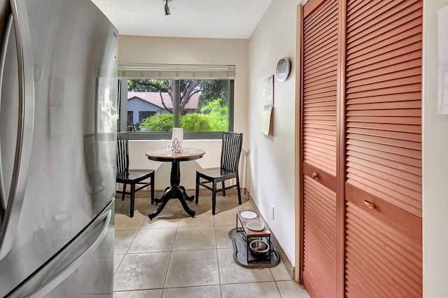 view of tiled dining room