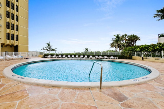 view of pool with a patio