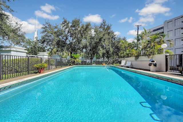 view of pool