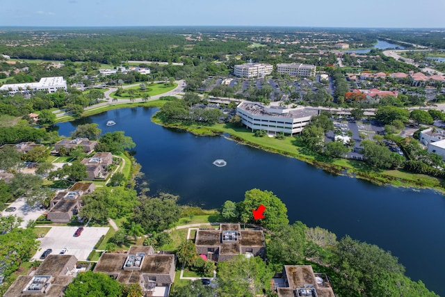 411 4th Ter, Palm Beach Gardens, FL 33418 - aerial overview of property's location featuring a nearby body of water