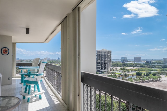 view of balcony