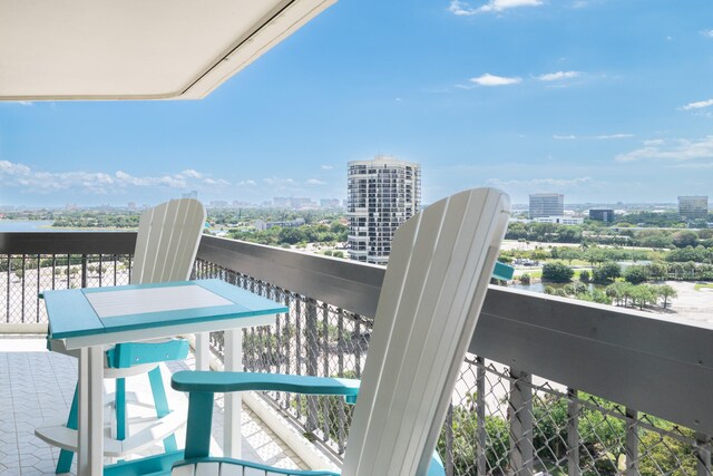 view of balcony