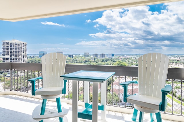 view of balcony