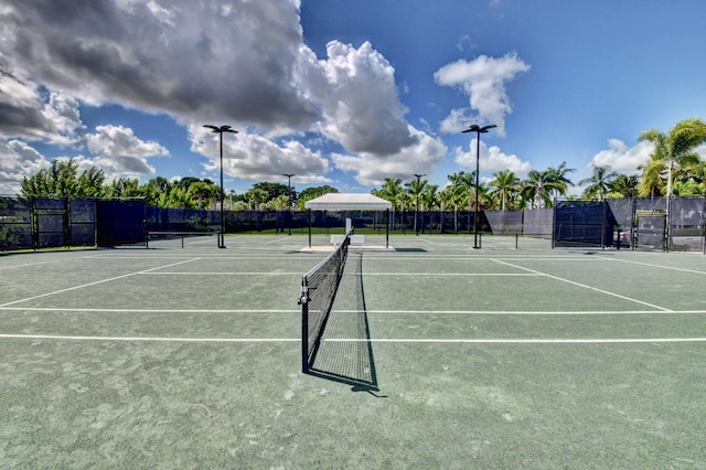 view of tennis court