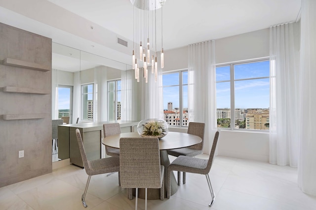 view of dining area